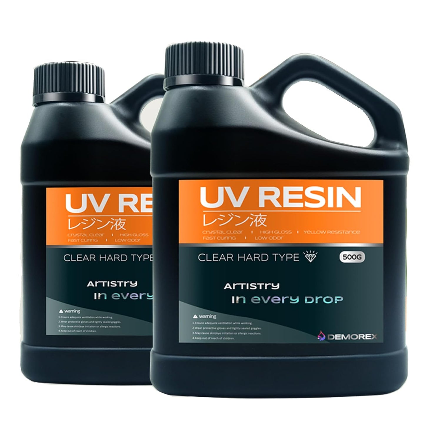 UV Resin Crystal Clear Hard Type - Fast Curing UV Epoxy Resin for Jewelry Making Craft Decoration, Hard Transparent Glue Solar Cure Sunlight Activated Resin Casting, Coating 1000g