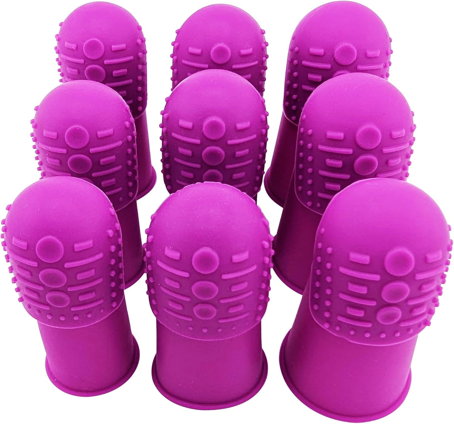 Comfortable Flexible Thimbles | THIK-Grip Thimble | Small (3) - Medium (3) - Large (3) - Comfy | Set of Large Sewing Needles with Case (1)