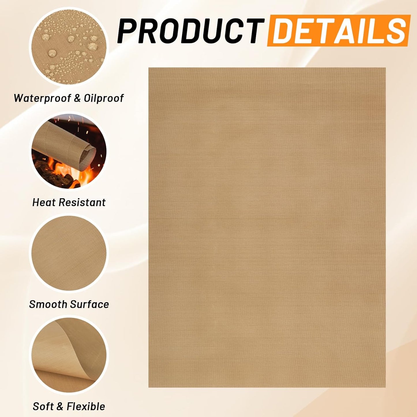 Svaldo Teflon Sheets for Heat Press, 3 Pack, 16x20 Heat Press Paper for T Shirts, Hat, Reusable Non Stick PTFE Teflon Sheet, Iron Transfer Paper for Sublimation Machine, Craft & Baking