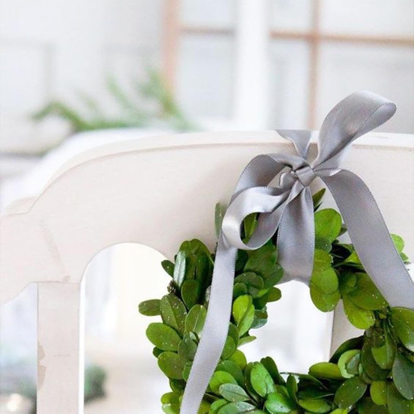 1/8 Inch X 100 Yards Silver Satin Thin Ribbon Solid Color Double Faced Ribbons Perfect for Crafts Wedding Decor Bow Making Arts Sewing and More