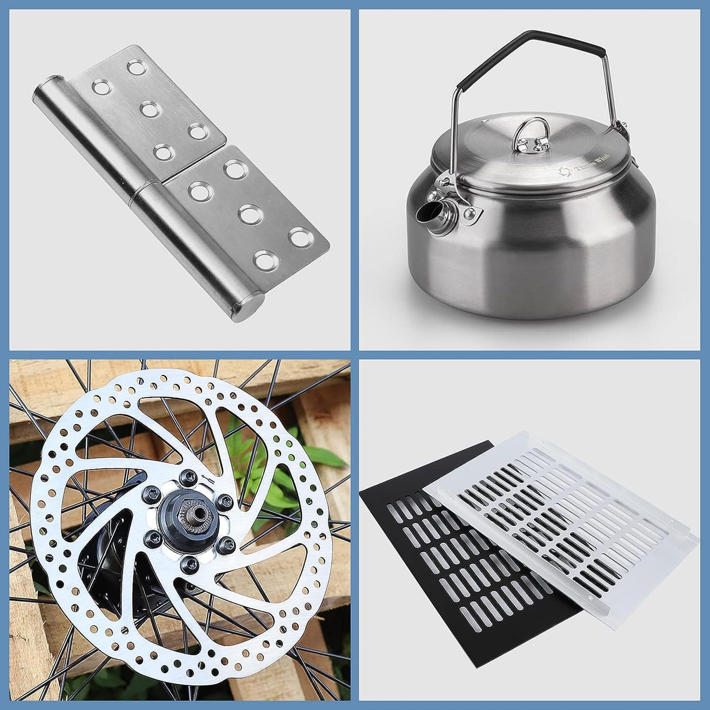 6061 Aluminum Sheet Plate, 8" x 16" x 1/4" Thickness Heavy Duty Aluminum Sheets Plates with Protective Film, Rectangle Aluminum Plate Solid Metal Sheet Plate for DIY Projects Base Plate