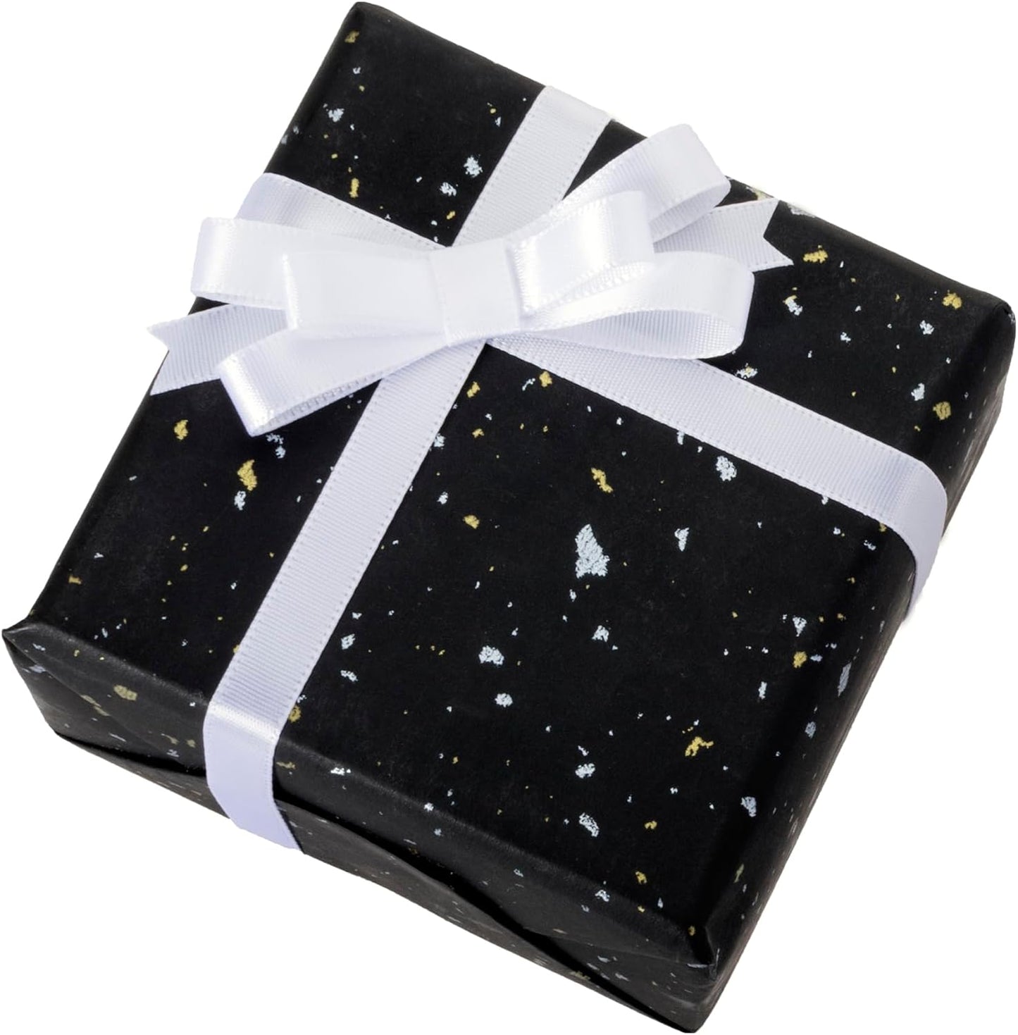 3/8 Inch White Ribbon, 50 Yards Craft Polyester Satin Ribbon Perfect for Gift Wrapping, Handmade Roses, Wedding Party Decorations and DIY Crafts