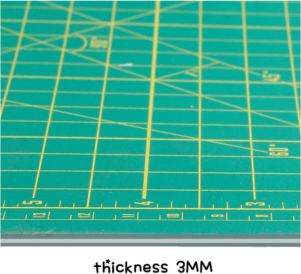 ZERRO Cutting Mat, Self Healing Rotary Cutting Mat 12" x 9" Professional Double-Sided Thick Non-Slip Mat for Quilting Sewing Crafts Art Projects (A4)