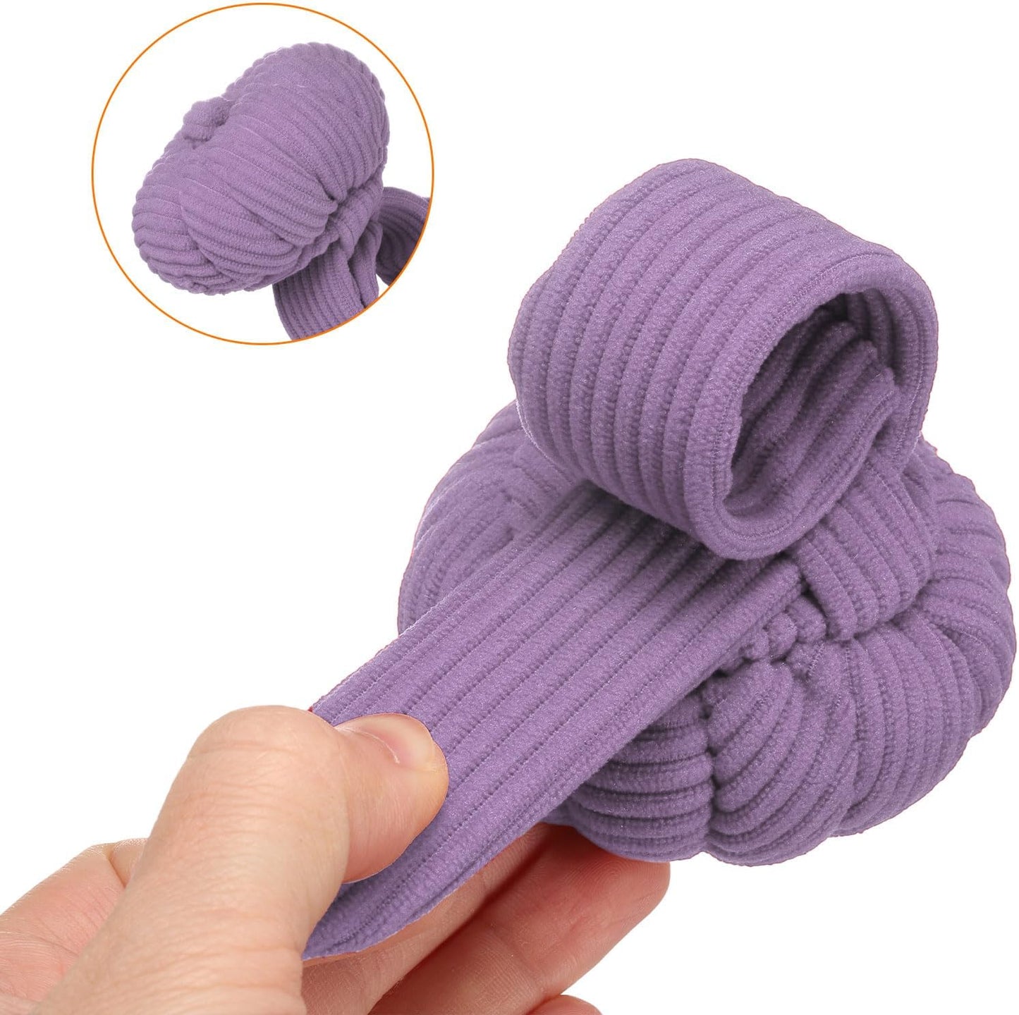 HARFINGTON Wrist Pin Cushions, Sewing Needle Pin Cushion Adjustable Strap with Elastic Strap Finger Ring Pincushions Fit All Wrist Sizes for Sewing Quilting Needlework DIY Crafts, Purple/Blue