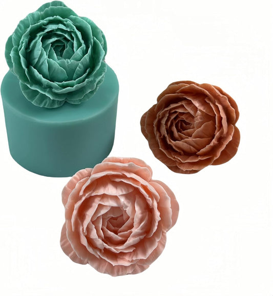 3D Flower Silicone Mold for Decorating Resin Flower Crafts,Peony Molds Mould for Candle,for Chocolate Mousse Cake Making,for Aroma Plaster Making