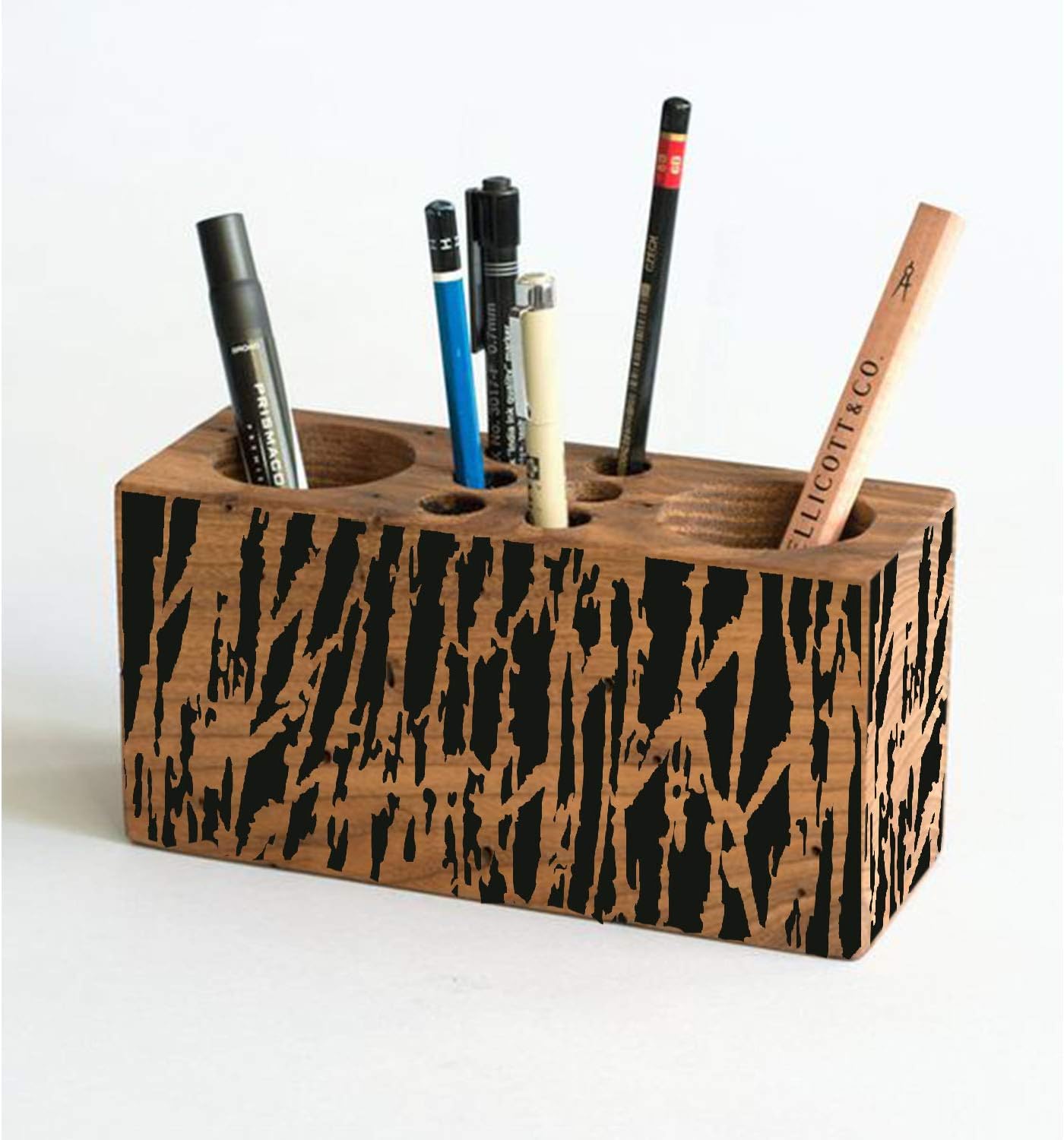 CrafTreat Reusable Wood Decor Stencils for Painting on Wood, Canvas, Paper, Fabric, Floor, Wall and Tile - Tree Bark - 6x6 Inches - DIY Art and Craft Stencils - Tree Bark Stencil