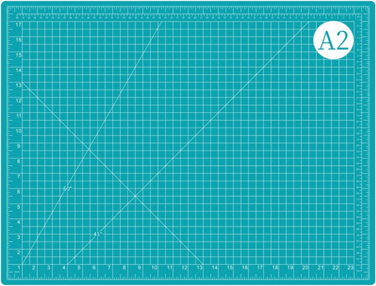 18"x24" Self Healing Cutting Mat, Sewing Mat for Crafts, Double Sided 5-Ply Table Cutting Board for Fabric Quilting Leather Modeling Hobby Project, Turquoise