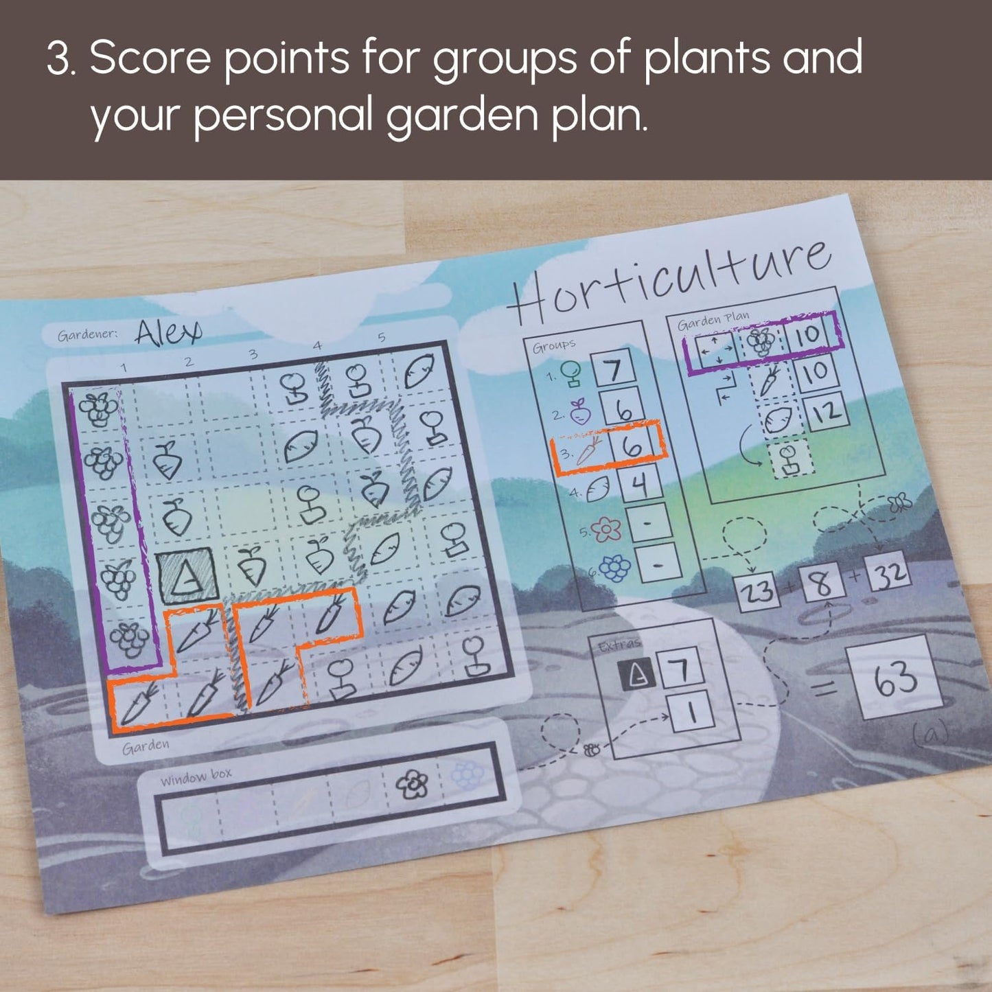 Horticulture | Strategic flip and Write Game for Families