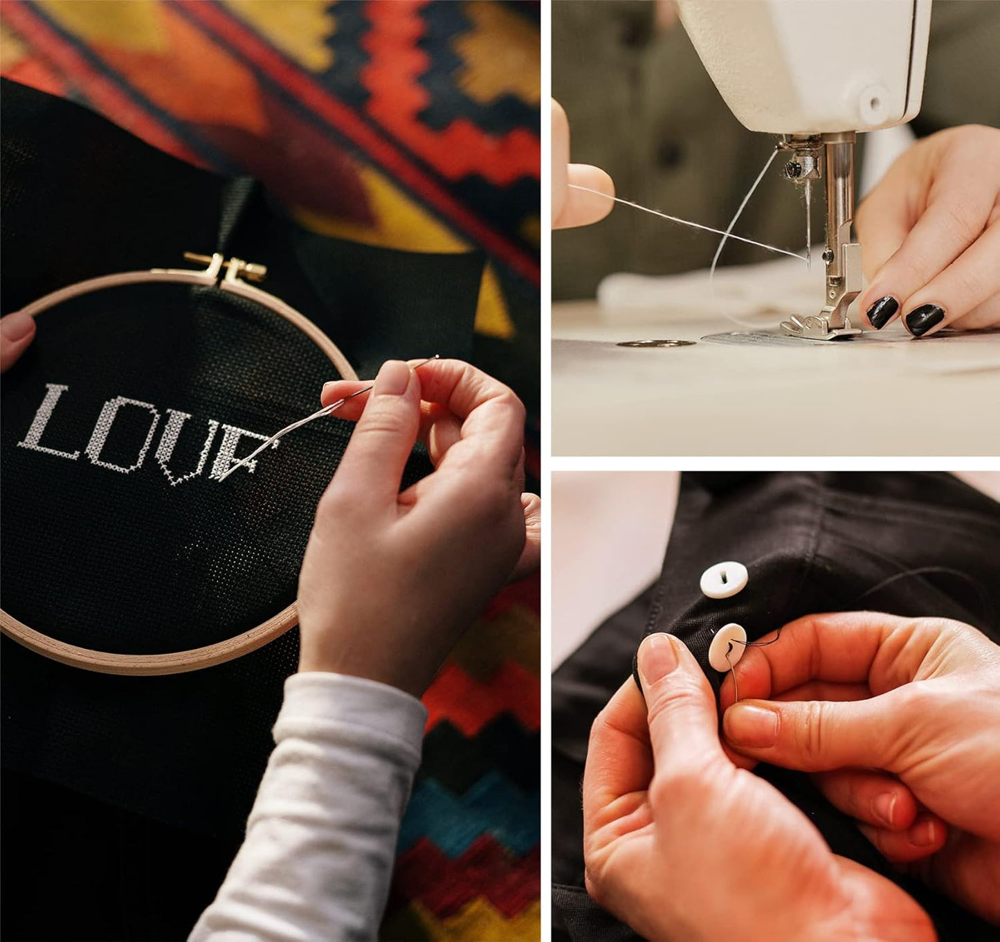 ilauke 72 Pcs Sewing Thread 700 Yards, 36 Colors Prewound Bobbins Thread for Sewing, Polyester Sewing Machine Threads for Brother Singer Janome with Sewing Supplies