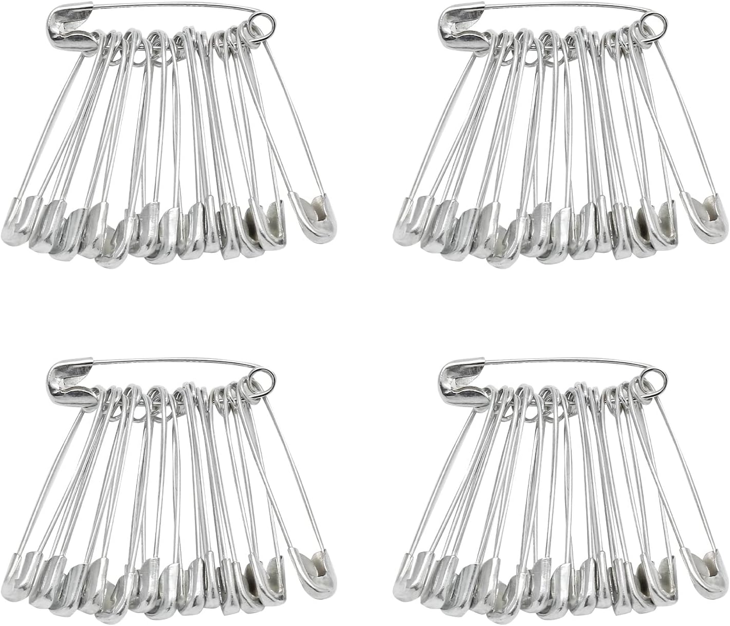 500 PCS 19mm Safety Pins - Heavy Duty Quilting Pins, Mini Size 00, Silver Metal for DIY Crafts, Jewelry Making, Baby Clothing