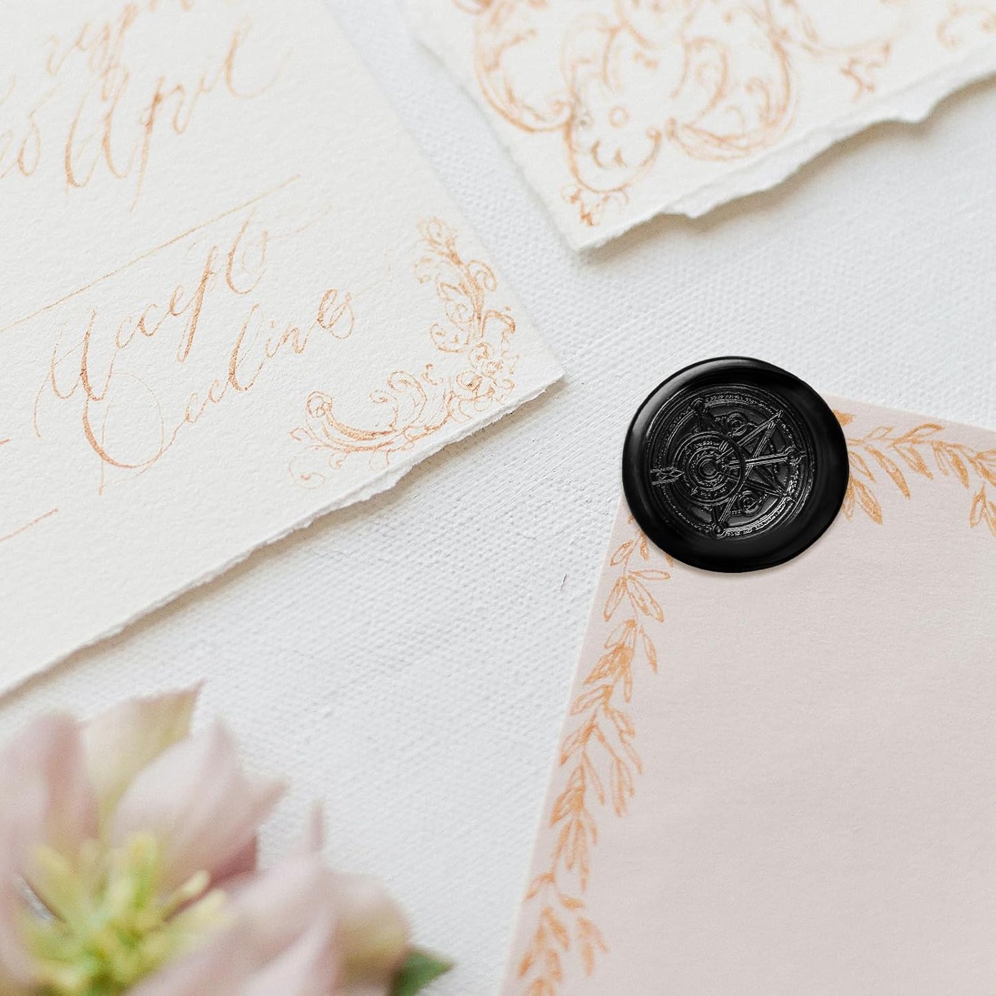 Glue Gun Sealing Wax Sticks for Wax Seal Stamp -Black, Great for Wedding Invitations, Cards Envelopes, Snail Mails, Wine Packages, Christmas Gift Ideas, Pack of 10