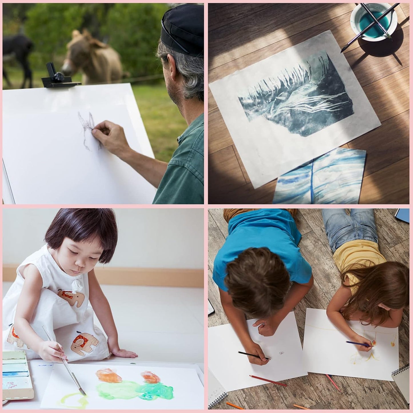 ESRICH Canvas Boards for Painting 8x10, 80 Pack Painting Canvas, Primed Cotton Canvas Panels 8x10 for Oil Paint, Watercolor, Acrylic Paint, Gouache and Tempera.