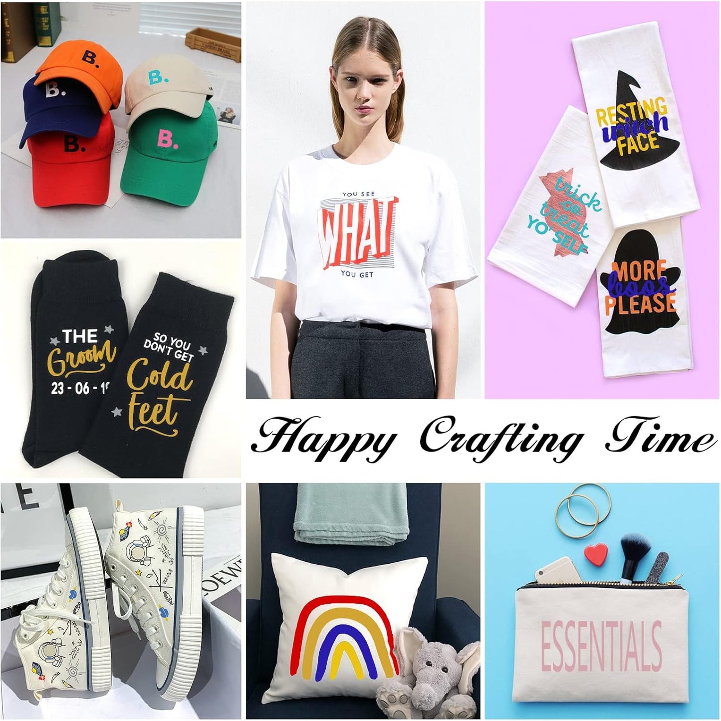 HTVRONT HTV Vinyl Rolls Heat Transfer Vinyl - 12" x 5ft Rose Gold HTV Vinyl for Shirts, Iron on Vinyl for All Cutter Machine - Easy to Cut & Weed for Heat Vinyl Design (Rose Gold)