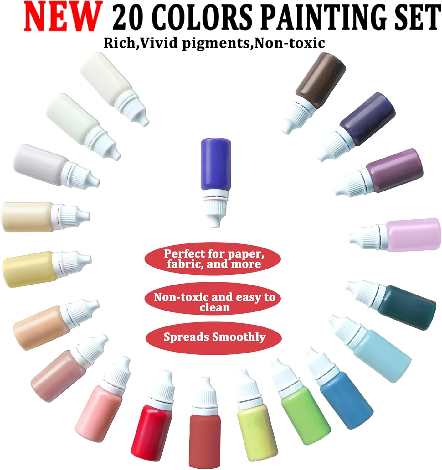 27PCS Water Marbling Painting Kit, Christmas Water Paint for Craft, Turkish Marble Pattern Craft Set,Cream Watercolor Art Kit, Perfect for Christmas, Halloween, Thanksgiving & New Year Gifts