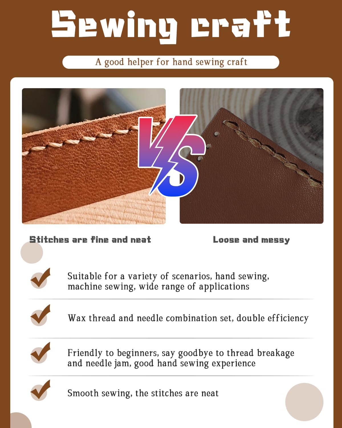 DIUDUS 218 Yards Waxed Thread, Upholstery Thread Heavy Duty for Hand Sewing with Heavy Duty Sewing Needles, Leather Repair kit for Furniture Shoes Bags Sofa (Light Gray)