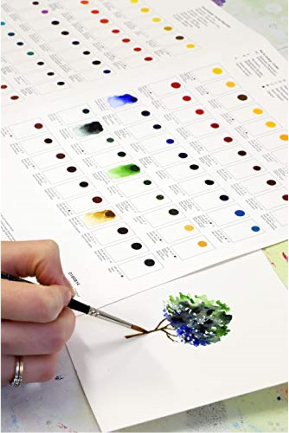 Winsor & Newton Professional Watercolour Dot Card, 1 Count (Pack of 1), All Colors