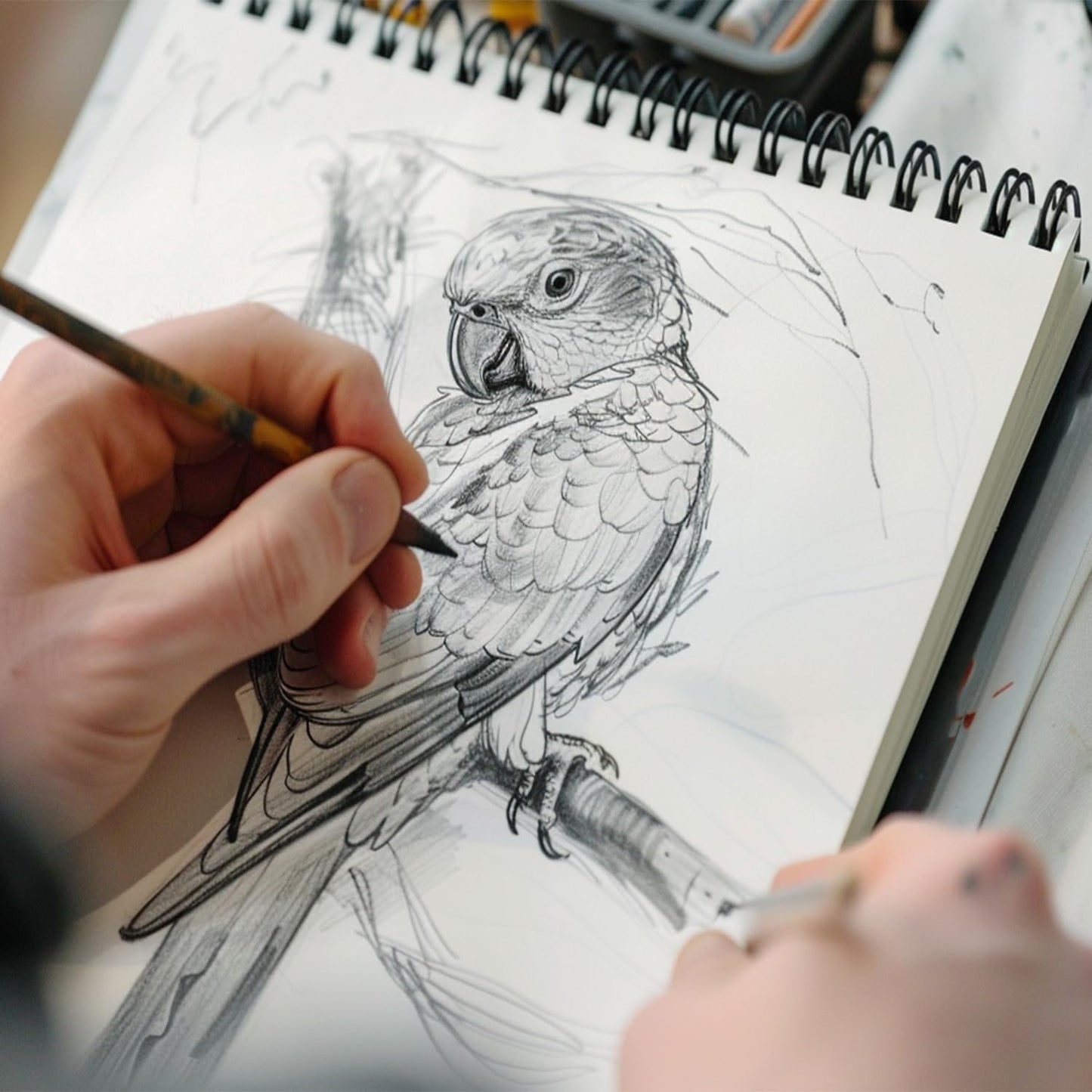 Sketch Book 8.5" x 11", 100 Sheets Hardcover Sketchbook, 68 lb /100 GSM Drawing Paper for Kids, Top Spiral Sketch Pad for Kids, Classroom Must Haves, Art Supplies for Adults.