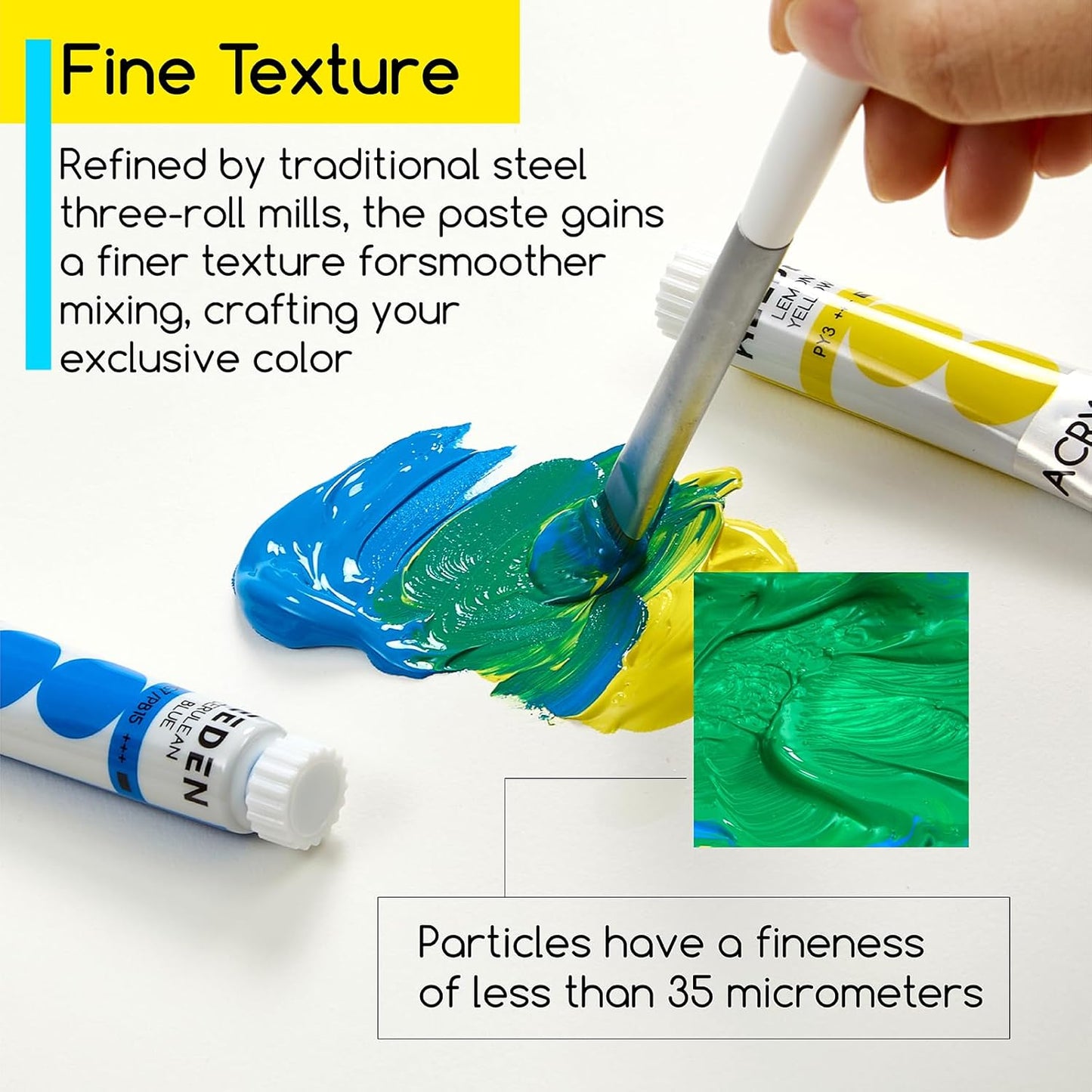 MEEDEN Beginners Acrylic Paint Set: 12 Colors 12ml/0.41 fl oz Heavy Body Art Craft Paints - Non-Toxic Rich Pigment Hobbists Halloween Pumpkin Painting for Kids Adults on Canvas Wood Fabric