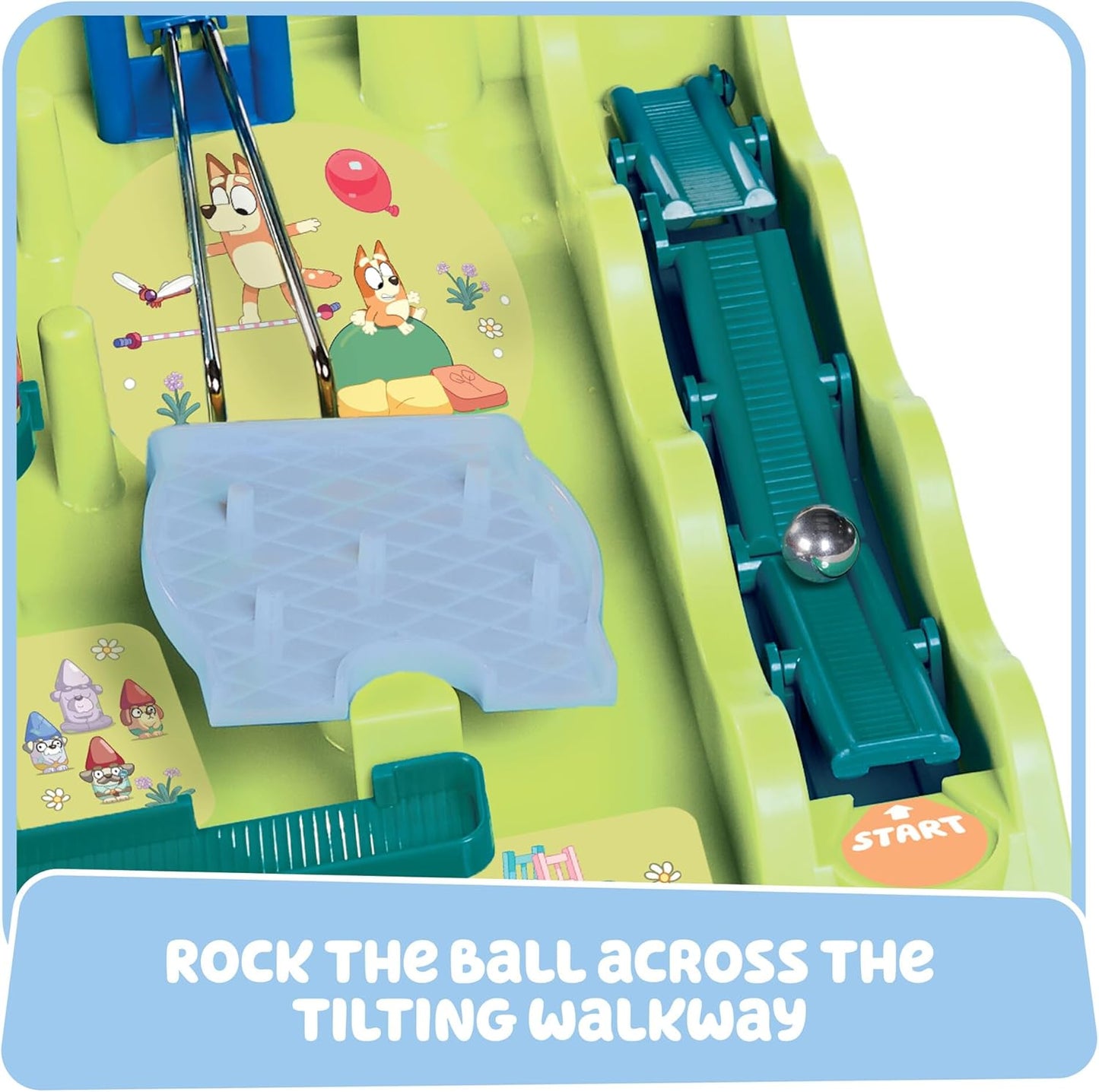 TOMY Bluey Screwball Scramble Marble Maze- Beat The Clock Marble Run - Fast Paced Kids Games and Bluey Toys for Birthday Parties - 1-4 Players - Ages 5 Years and Up