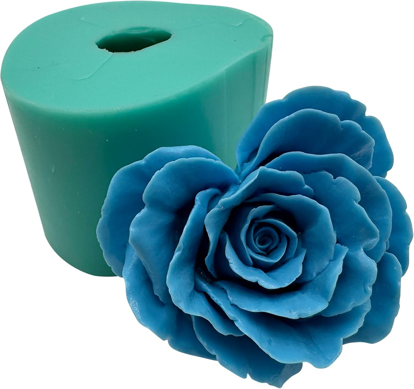 Heart Shape Blossoming Flower 3D Mold,DIY Crystal Epoxy Resin Silicone Molds, Polymer Clay Ceramic Mould, Aroma Plaster Stone Disffuer Mold, Scented Candle Wax Chocolate