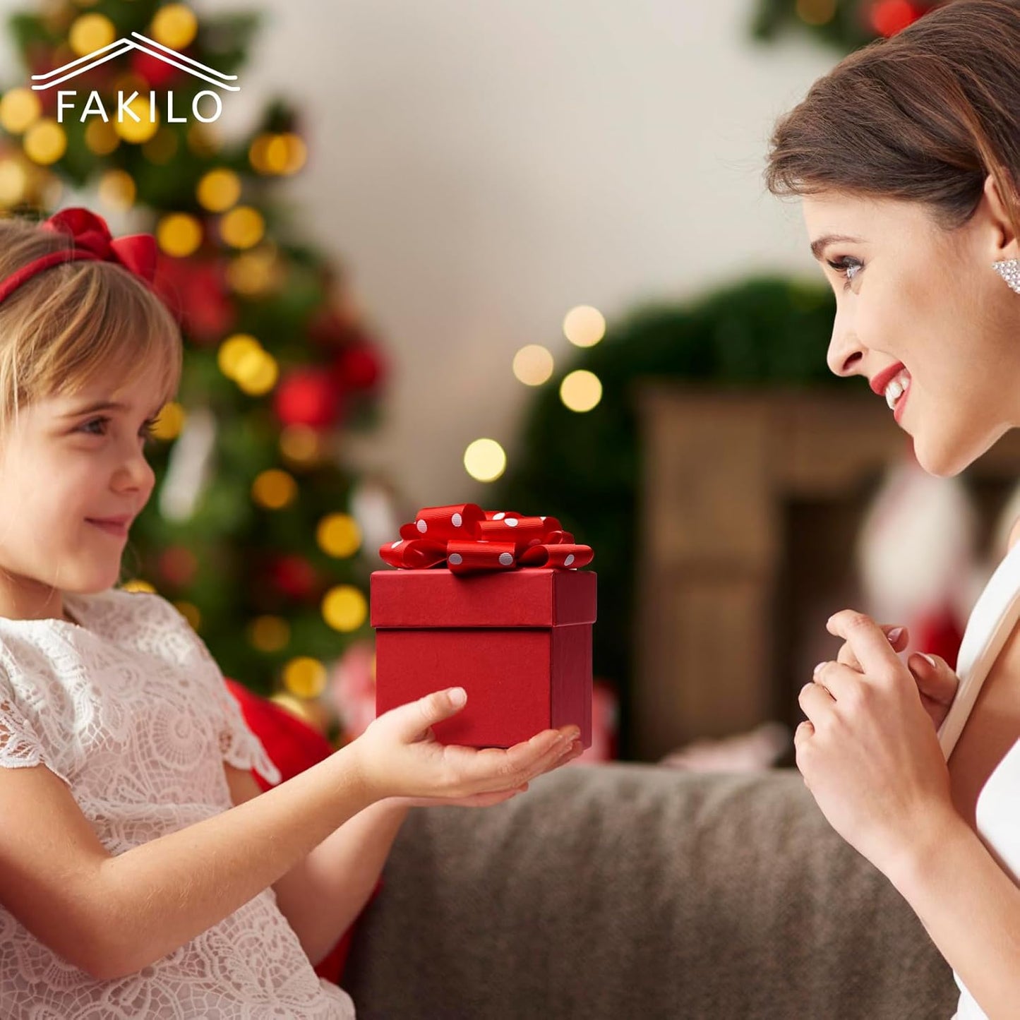 Polka Dot Grosgrain Ribbon 1.5 Inch, 25 Yards Spool Red and White Dot Craft Ribbon for Christmas Gift Wrapping DIY Crafts Hair Bows Wedding Party Decor Sewing and Home Decoration