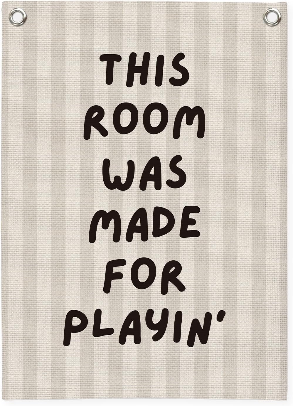 Playroom Decor Wall Banner,This Room Was Made For Playin,Playroom Sign Wall Hanging Banner Flag for Nursery,Playroom,Classroom, 18x25 Inch