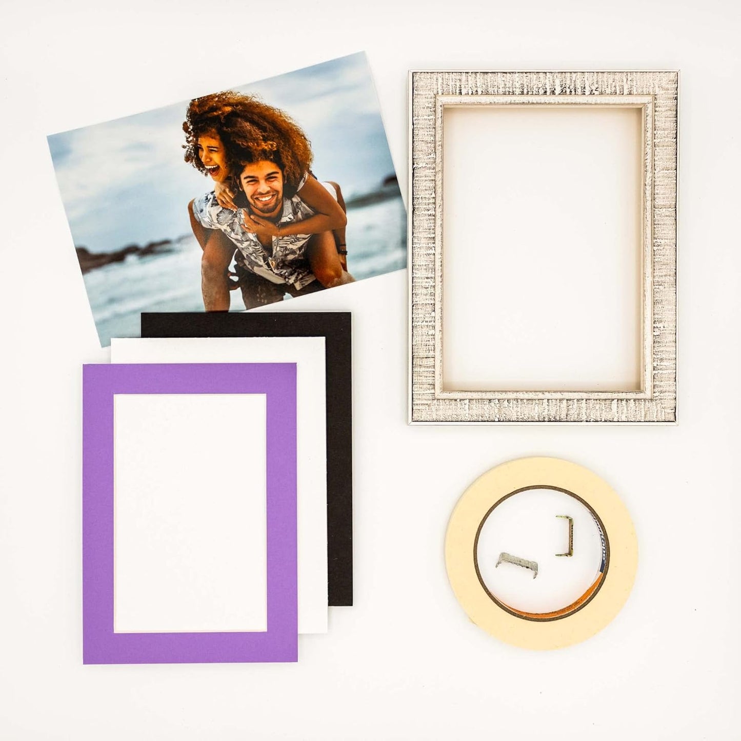 5x7 Mat for 8.5x11 Frame - Precut Mat Board Acid-Free Show Kit with Backing Board, and Clear Bags Light Purple 5x7 Photo Matte Made to Fit a 8.5x11 Picture Frame Matboard for Framing, Pack of 25 Mats