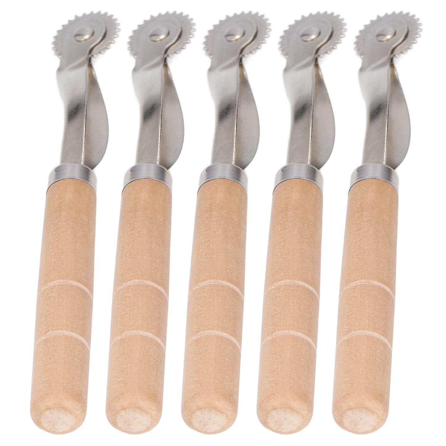 Oumefar 5Pcs Tracing Wheel Paper Perforator Tracing Wheel Serrated Tracing Wheel Serrated Tracing Wheel for Punching Marking, Sewing Tracing Wheel for Sewing Patterns