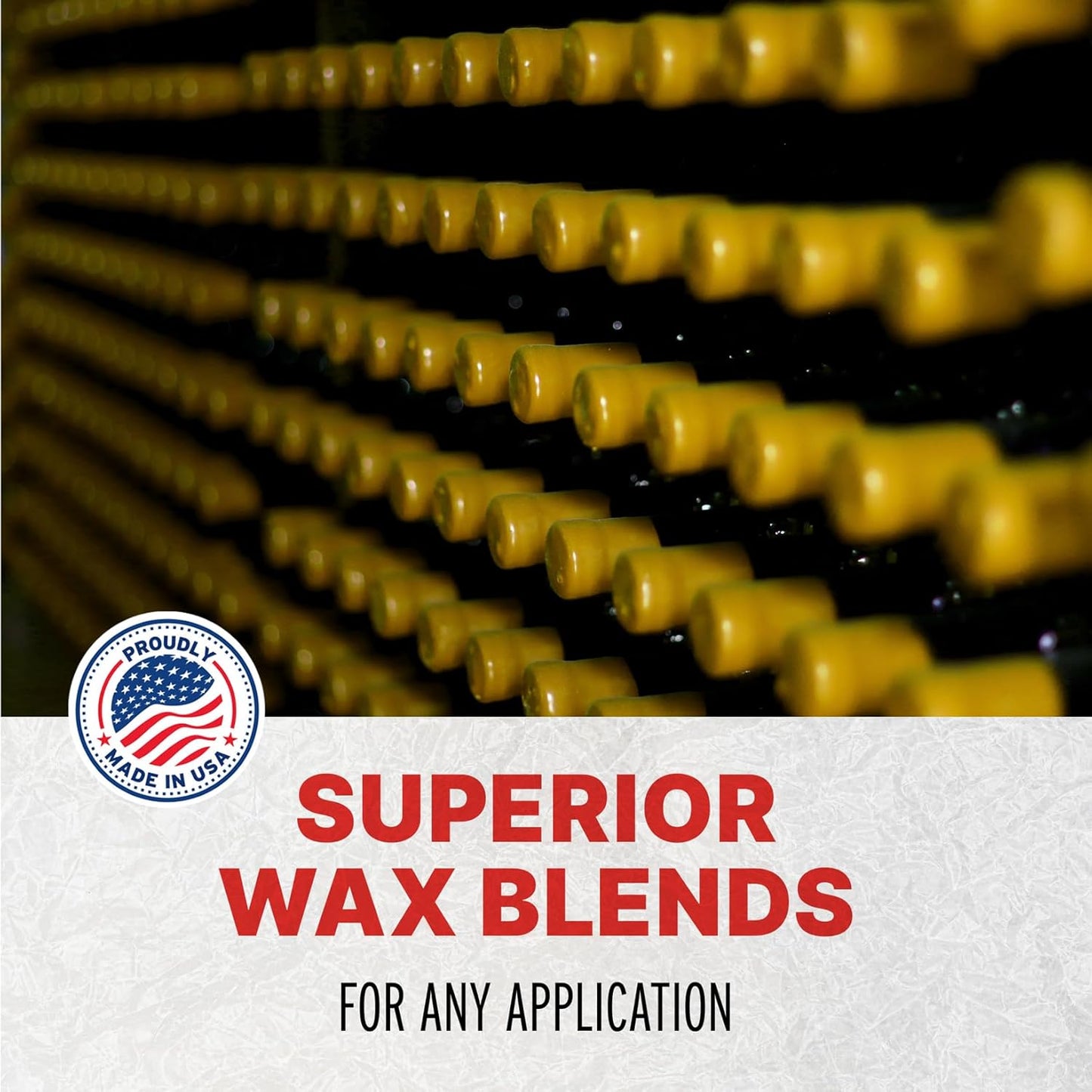 Blended Waxes, Inc. Bottle Sealing Wax, Pastille Wax Seal Beads For Wine, Beer, and Liquor Bottle Sealing, Seals Between 25-30 Bottles, 1 lb, Mustard