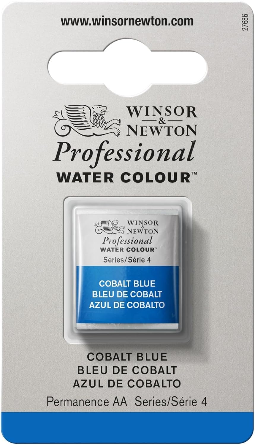 Winsor & Newton Professional Watercolor, Half Pan, Cobalt Blue