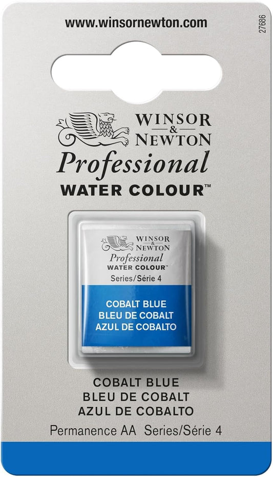 Winsor & Newton Professional Watercolor, Half Pan, Cobalt Blue