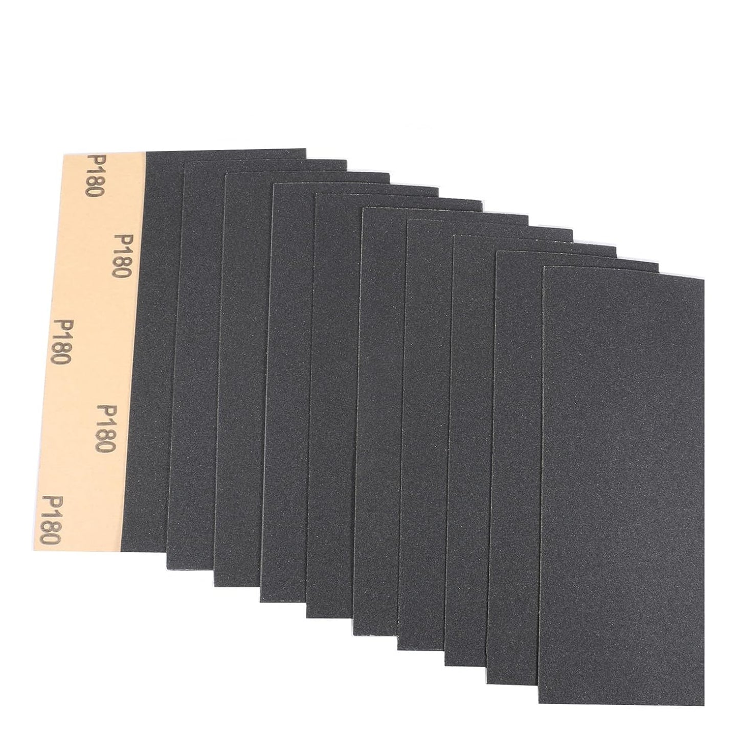 30Pcs 9 x 3.6 Inchs 180 Grit Wet and Dry Handmade Universal Sanding Sheets, Suitable for Woodworking Furniture/Automobiles/Metal/Lacquer Polishing Sandpaper