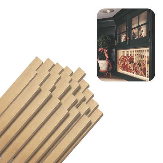 Hardwood Square Dowels (3/8" x 36", Pack of 25) | Variety of Diameters & Wood Species | Unfinished Wooden Dowel Rods for Crafts & DIY Home Projects | Curtain Rod, Macrame Supplies, Moulding, Flagpole