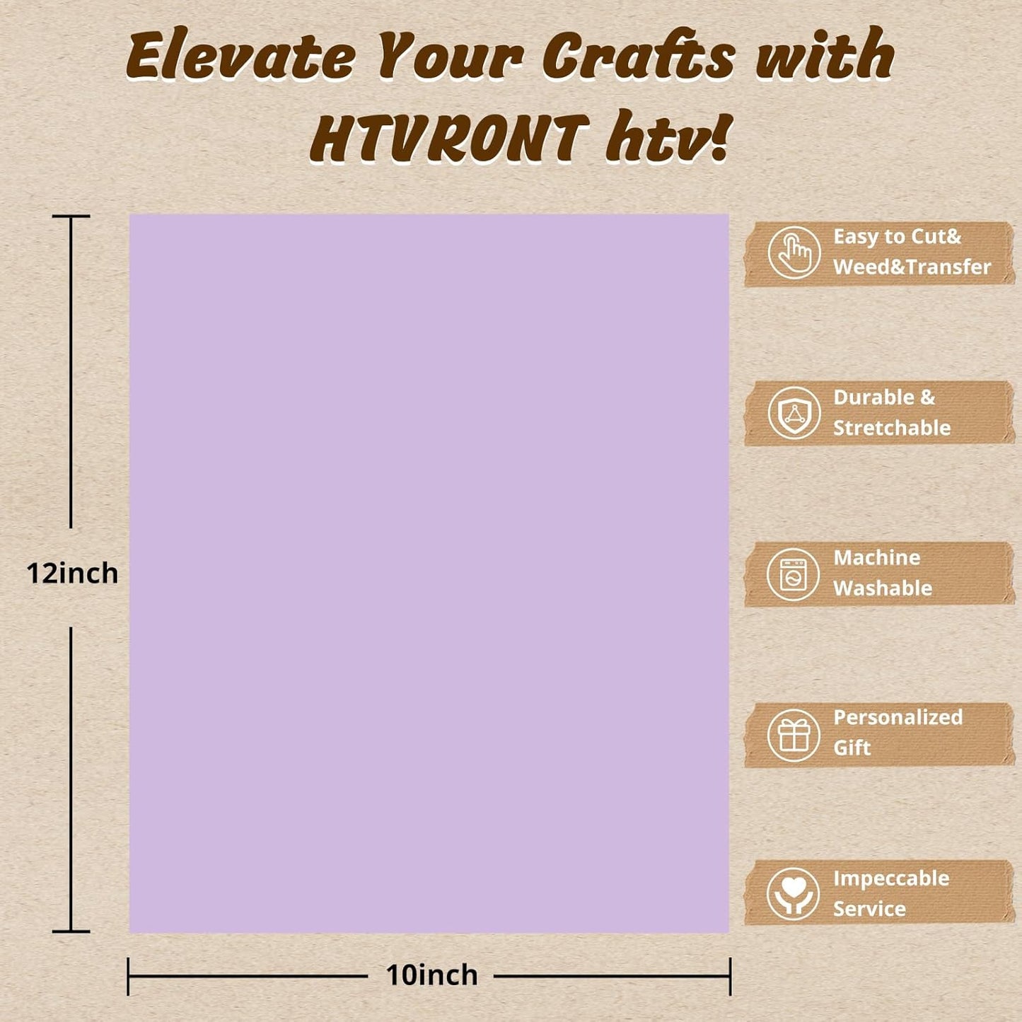 HTVRONT Heat Transfer Vinyl - 55 Pack 12" x 10" Iron on Vinyl Compatible with Cricut Cutting Machine, 44 Assorted Colors HTV Vinyl with 1 PTFE Sheet for All Cutter Machine - Easy to Cut & Weed