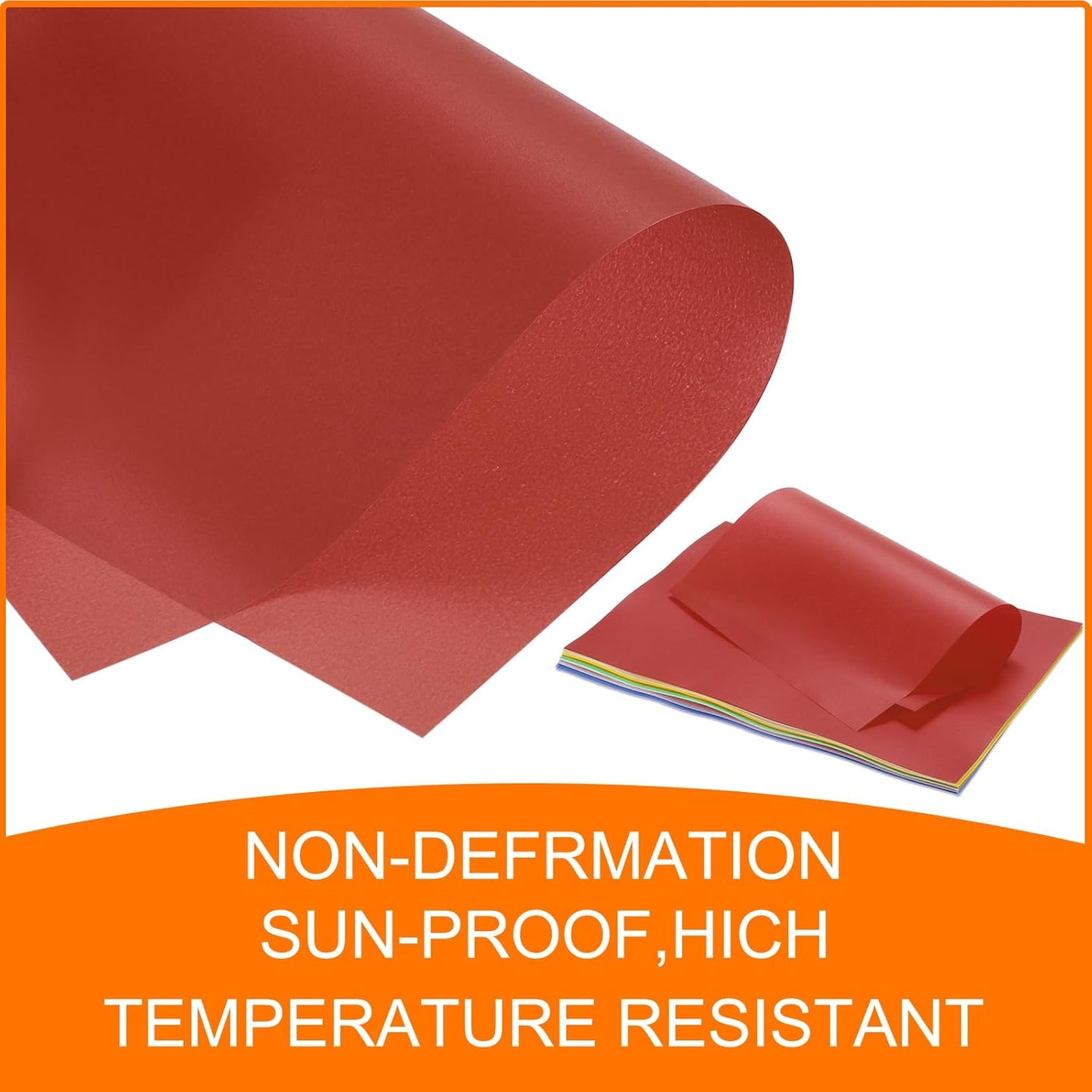 MECCANIXITY Colored Vellum Paper, 20 Sheet Red Transparency 11.7 x 8.2 Printable Vellum Paper, Translucent Vellum Sheets for Printing Wedding Invitations, Ink Jet Laser Printer