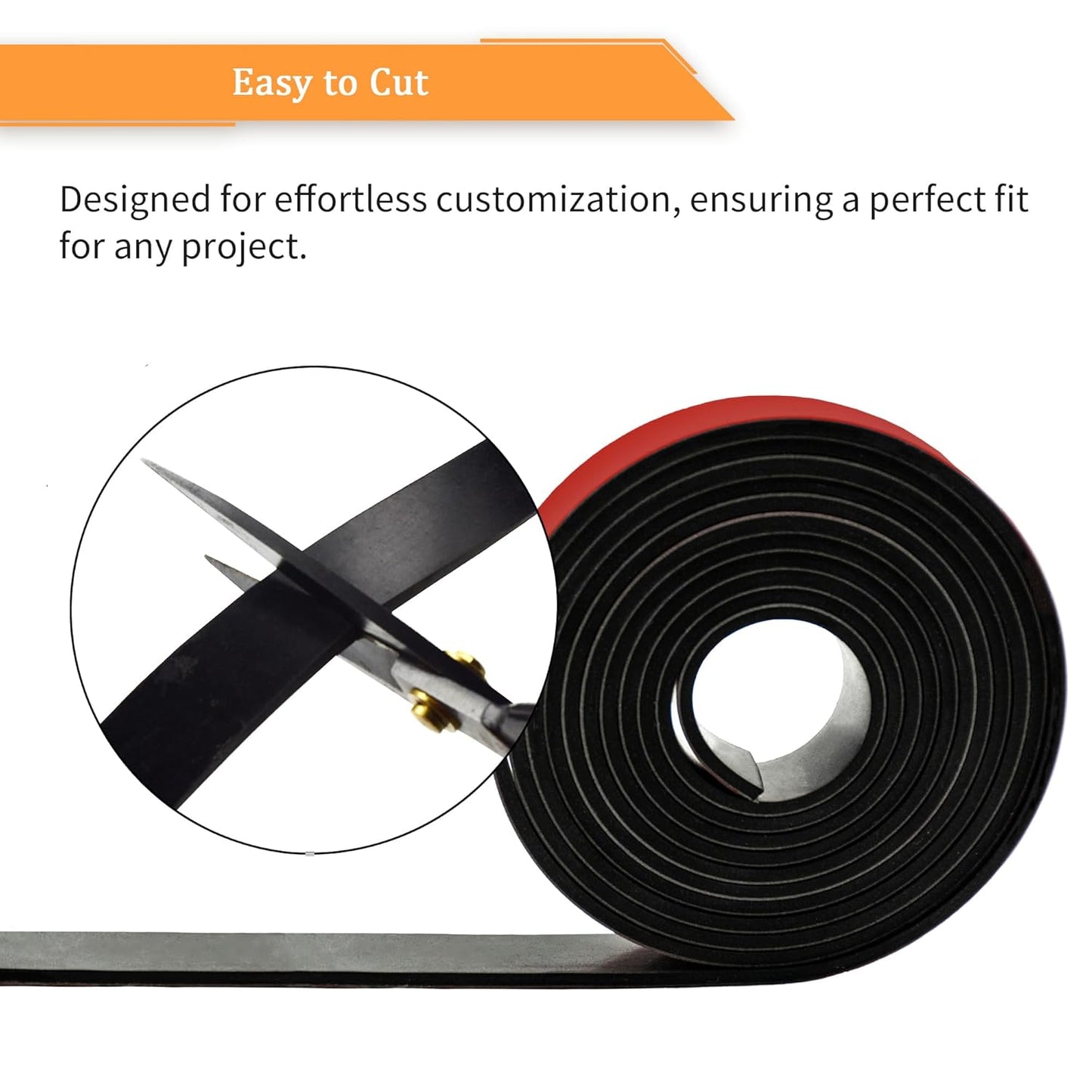 DOBTIM Solid Neoprene Rubber Strips with Adhesive Backing 1/16 (.062)" Thick x 2" Wide x 25' Long, Self Adhesive Rubber Sheets, Rolls & Strips for DIY Gaskets Crafts Pads Seals Warehouse Flooring