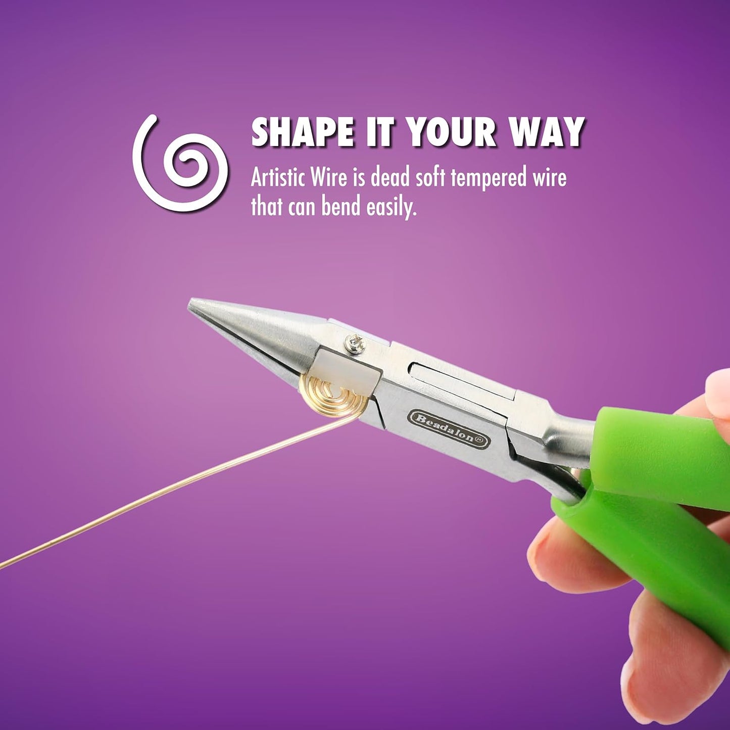 Artistic Wire, 14 Gauge Tarnish Resistant Brass Craft Wire, 25 ft