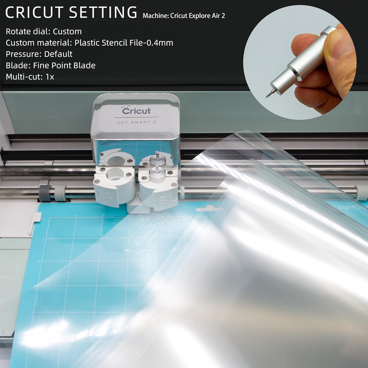 20PCS 4 Mil 12 X 24 Inch Clear Plastic Sheets, Blank Mylar Stencil Sheets,Clear Acetate Sheets for Cricut Crafts, Clear Plastic Sheets for Crafts and Cutting Machine