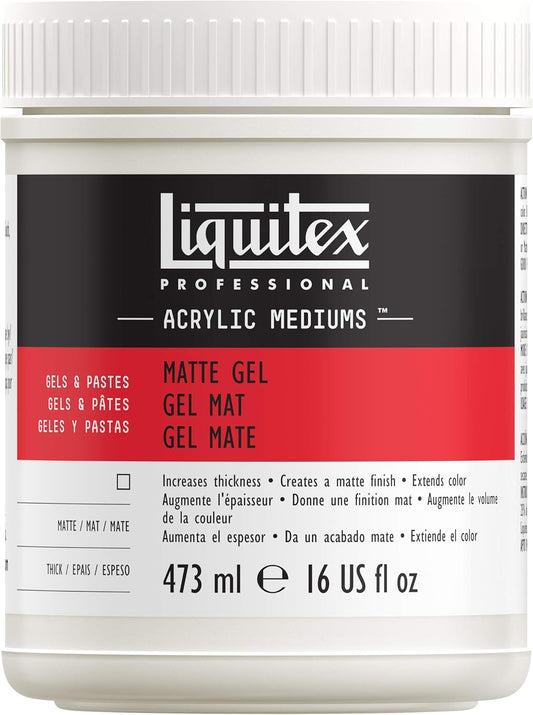 Liquitex Professional Matte Gel Medium, 473ml (16-oz)