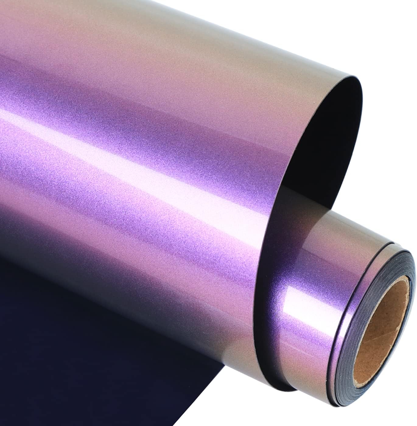 guangyintong Chameleon Heat Transfer Vinyl HTV Rolls, 12" x 8ft Purple to Brown Iron on Vinyl for T-Shirts, Changing Color HTV Vinyl for All Cutter Machines Easy to Cut & Weed for HTV DIY Design