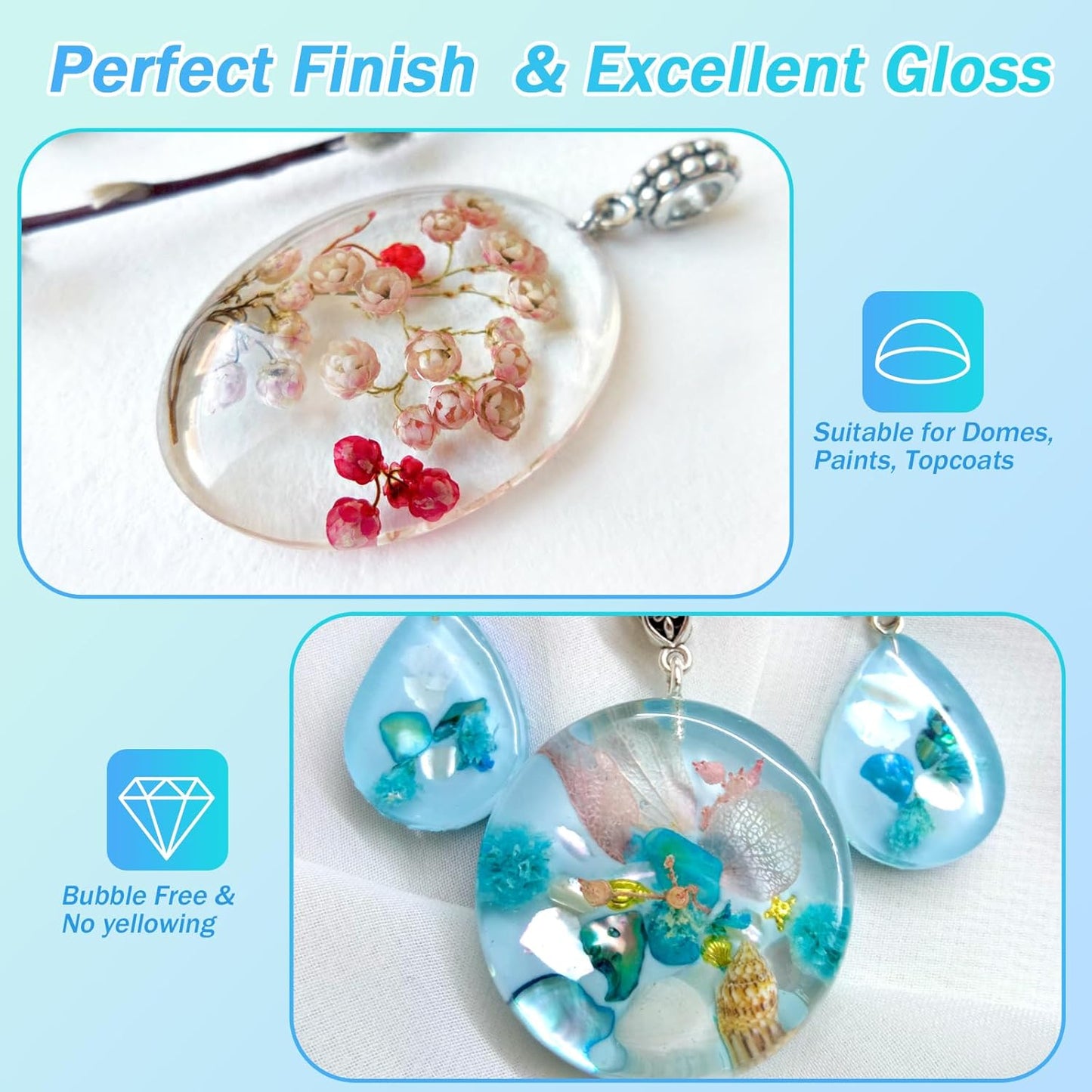 KISREL UV Resin 100g - Upgraded UV Resin Kit, Hard Type Crystal Clear Ultraviolet Curing UV Epoxy Resin for Craft Jewelry Making