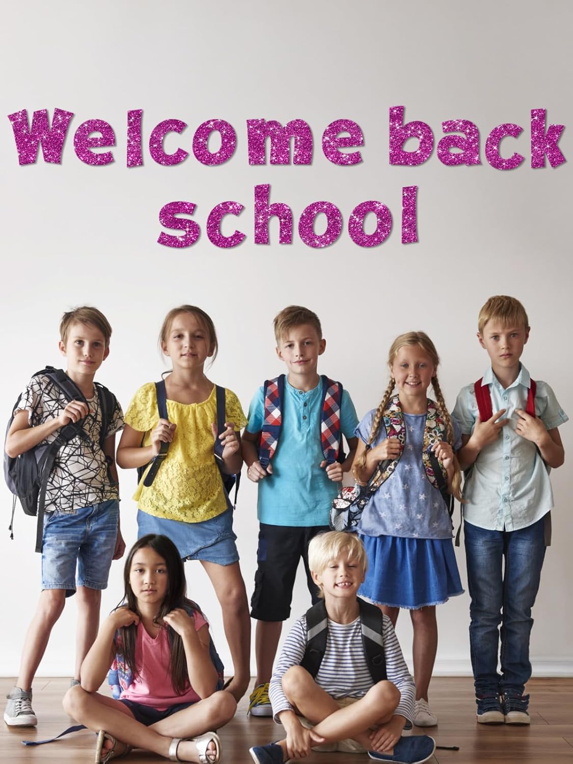 237 Pcs Glitter Bulletin Board Letters, Numbers and Punctuation, Poster Board Letters Alphabet Cut Out Cardboard Letters Accessories for Classroom Display Decorating Supplies 4inch (Hot Pink)