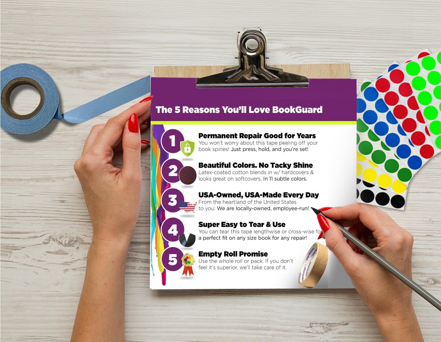 BookGuard 3 inch Premium Bookbinding Repair Cloth Tape, 15 Yard Roll, Black