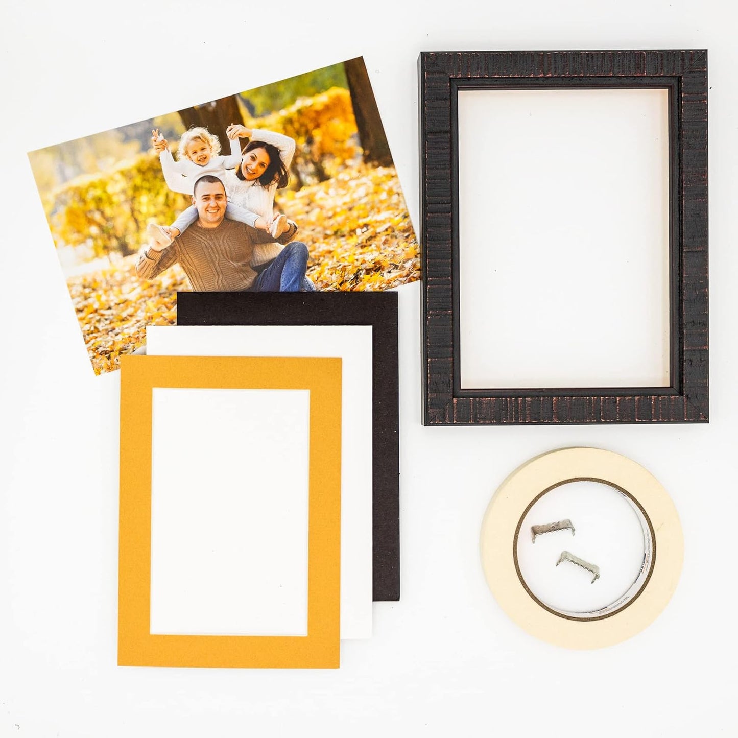 8x10 Mat Bevel Cut for 5x8 Photos - Acid Free Topaz Orange Precut Matboard - For Pictures, Photos, Framing - 4-ply Thickness