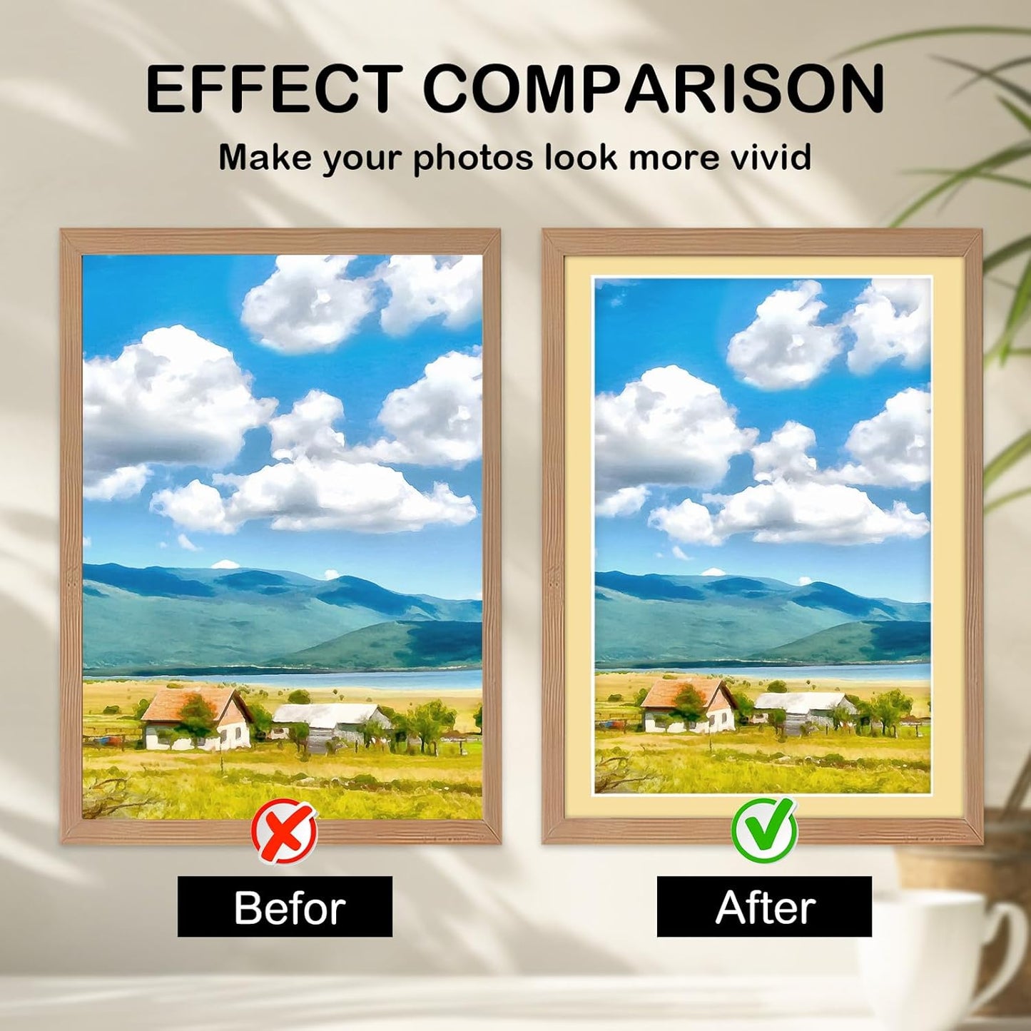 15 Pack 5x7 Picture Mats, Mixed Colors Frame Mattes for 4x6 Pictures Photo Frame Mat Core Bevel Cut Mat Board Show Kit for Photos, Prints, Artworks