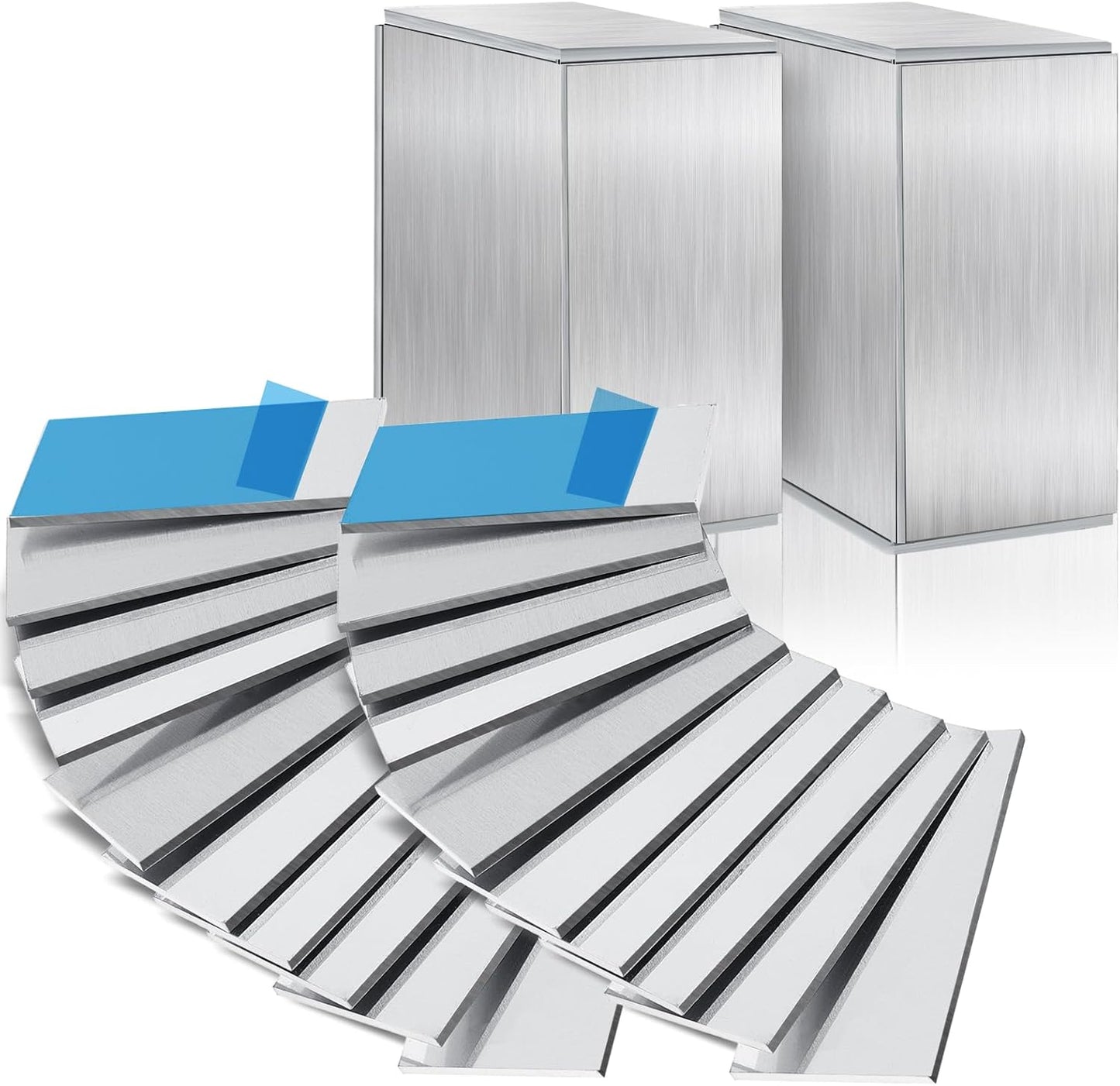 Amyhill 36 Pcs Aluminum Sheet Metal 2 x 4 x 1/8 (0.13”) Inch Thin Flat Plain Aluminum Plate, Welding Accessories Practice Beginner for Mig Tig Stick Mma Arc Gas Heat Treatable for Crafting Industry