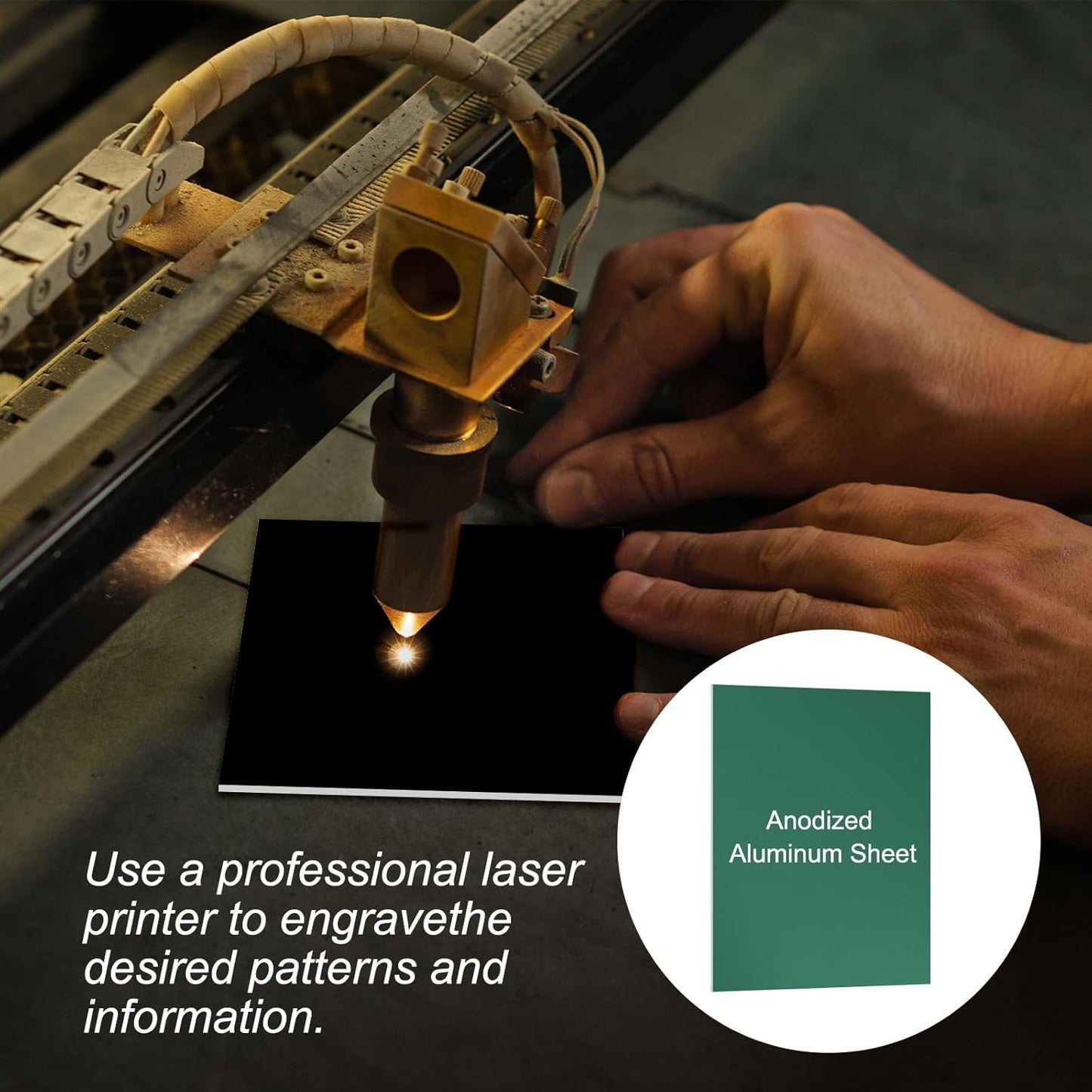 PATIKIL 3.3x2.1x1/32inch Anodized Aluminum Sheet, 5Pcs Metal Rectangle Aluminum Plate 0.8mm Thick Engraving Blanks for Laser Engraving DIY Decorative Crafting Home Decoration, Green