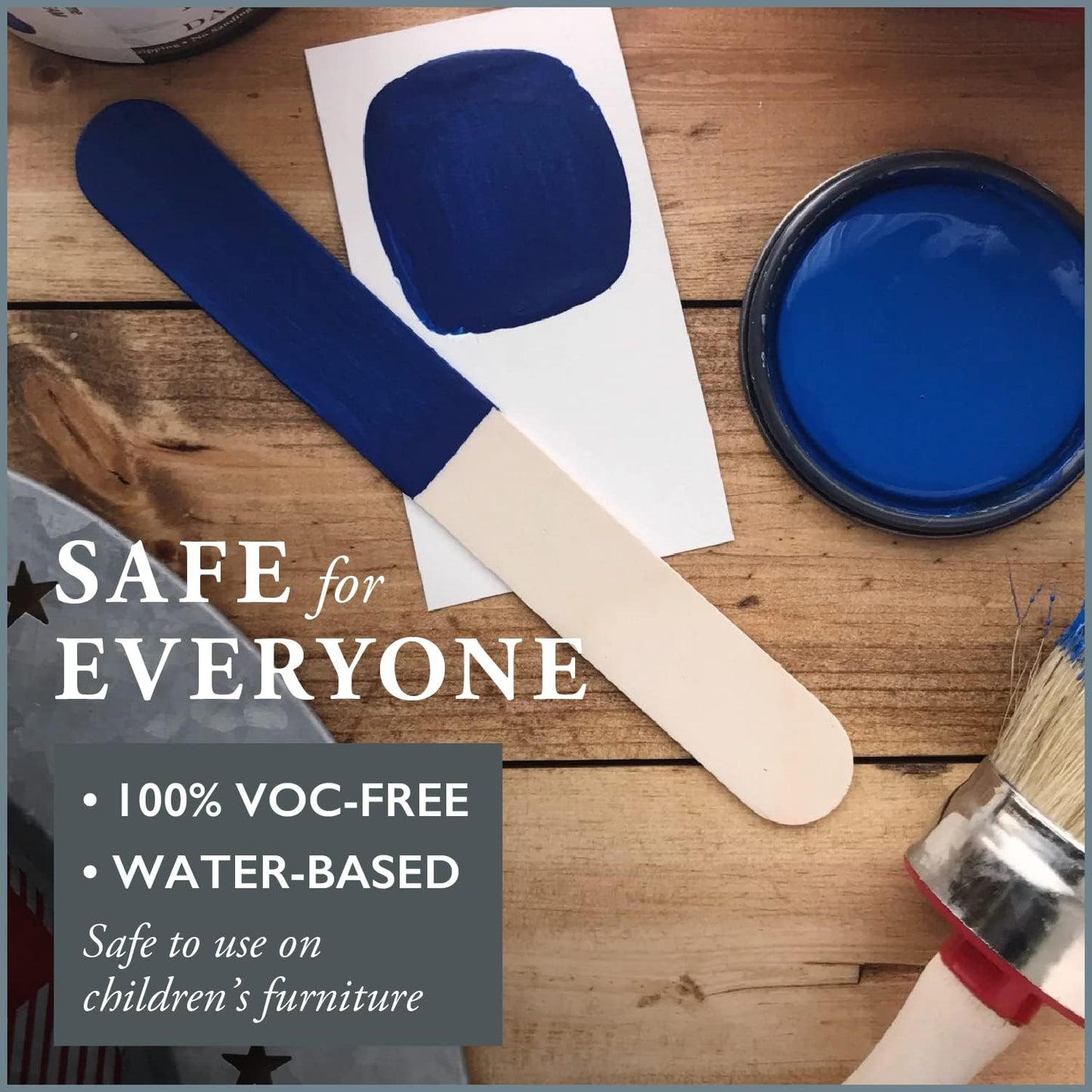 AMY HOWARD AT HOME Chalk-Based One Step Paint for Furniture, Cabinetry, Decor, Finish, and More | No Stripping, Sanding, or Priming | Dark Base | 32 Ounce | American Dream