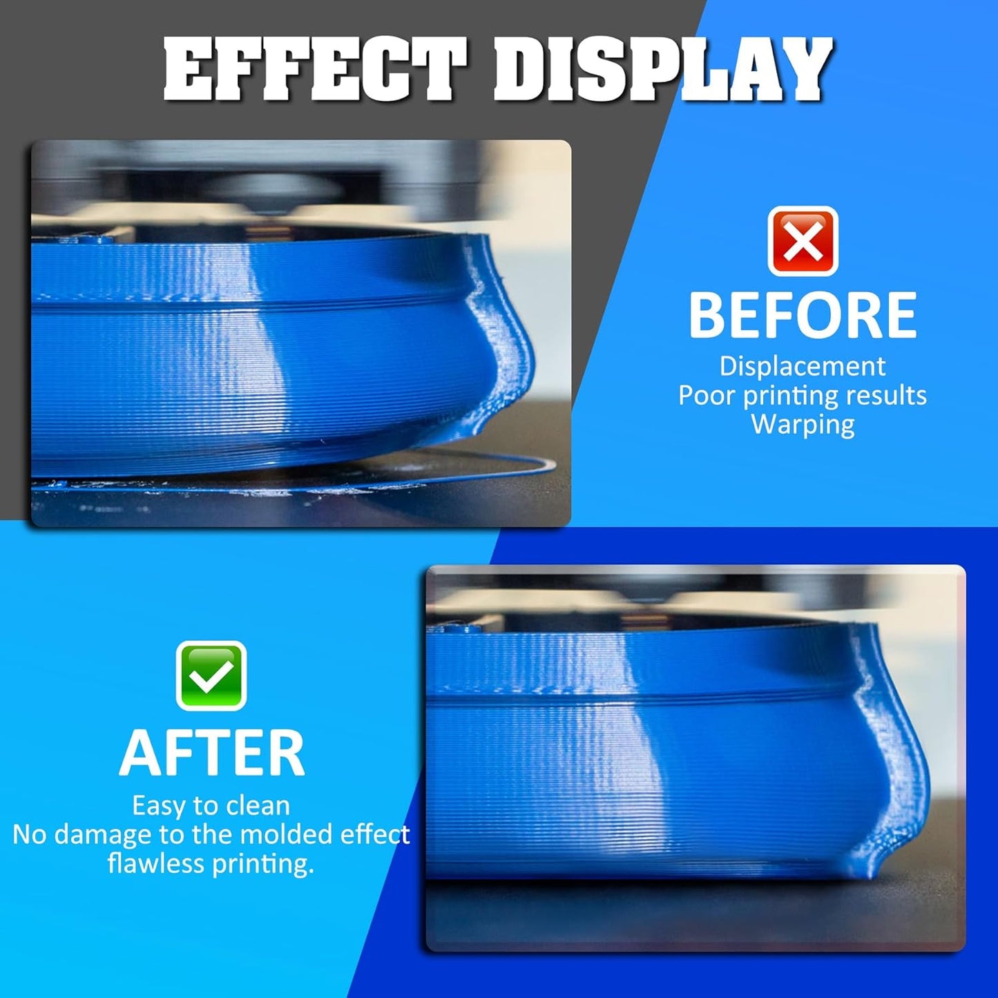 3D Printer Adhesive - 3D Print Glue Spray, Perfect First Layer Adhesion, Prevents Warping on Heated Print Bed, Easy Removal for ABS PLA PETG TPU Filaments on Various Build Plates, No Residue, 3.5oz*2