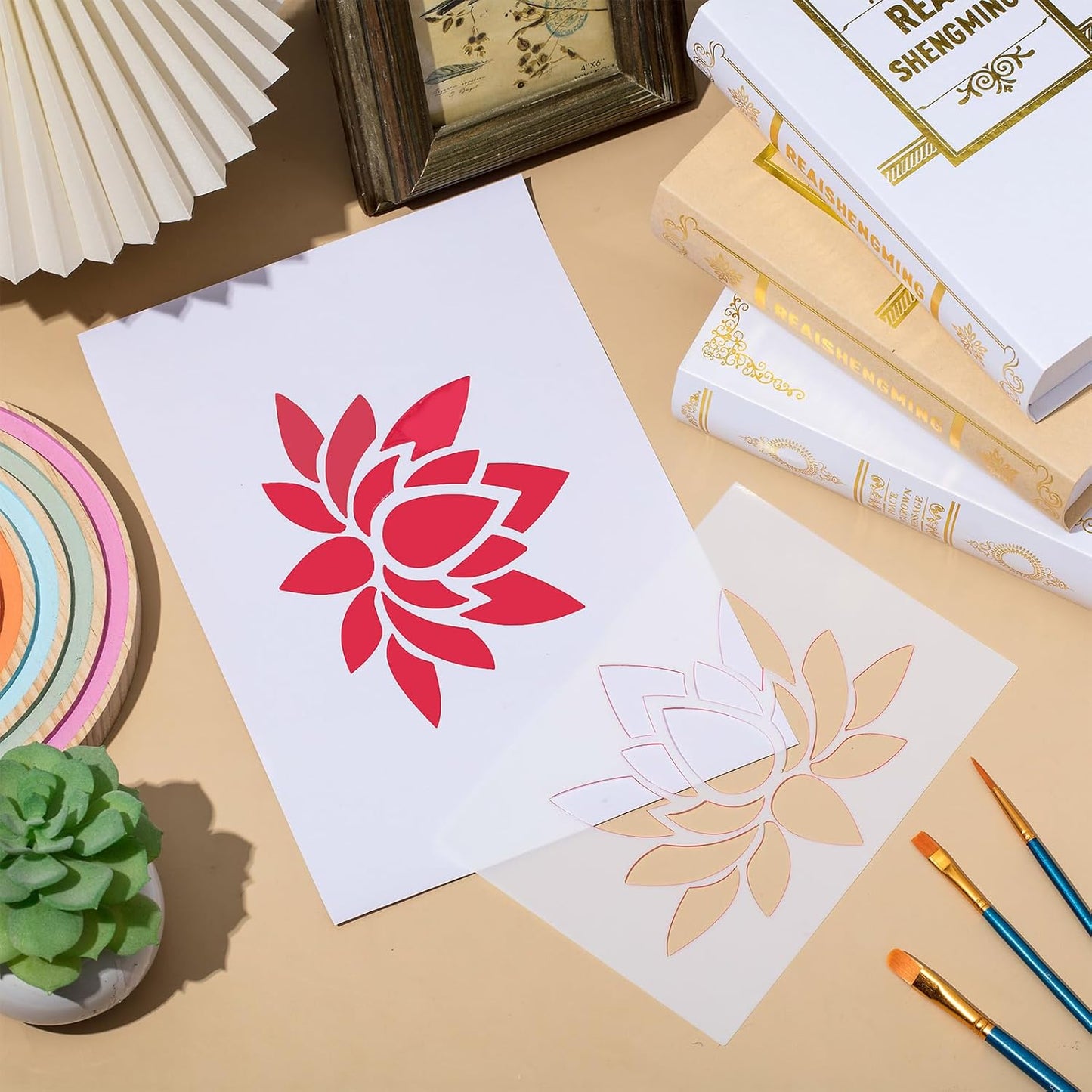 Frienda 24 Sheets Blank Stencil Plastic Making Sheet Milky Translucent Pet Template Stencil Material for DIY Crafts Gift(7.5 Mil, 12 x 24 Inch)